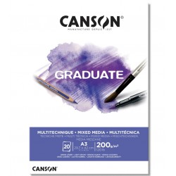 دفتر رسم جريدويت مكس ميديا خشن لايت جرين مصمغ 200غم 20 ورقة 